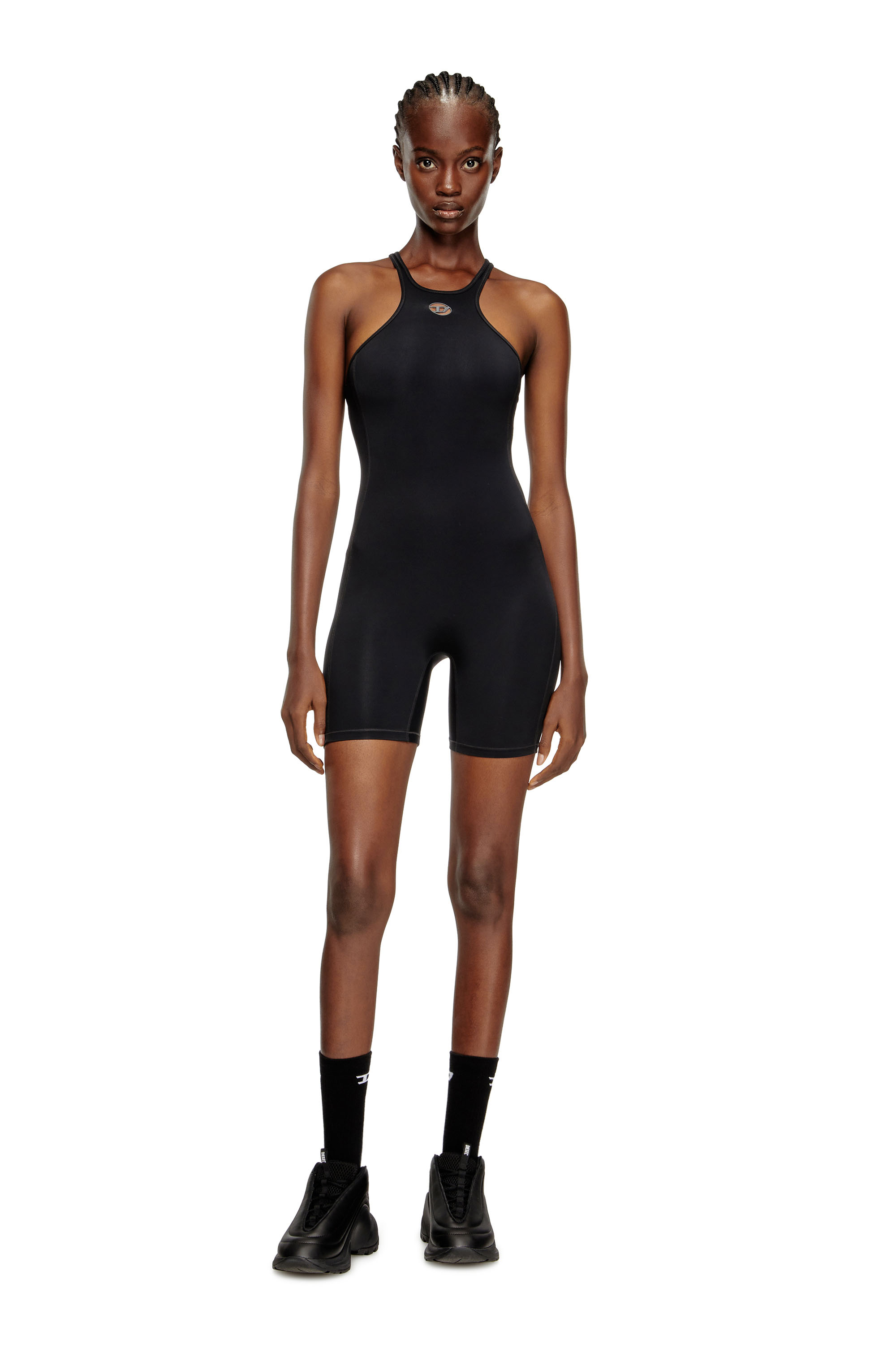 Diesel - NYDIA-UTLT, Damen Racerback-Playsuit in Schwarz - 3
