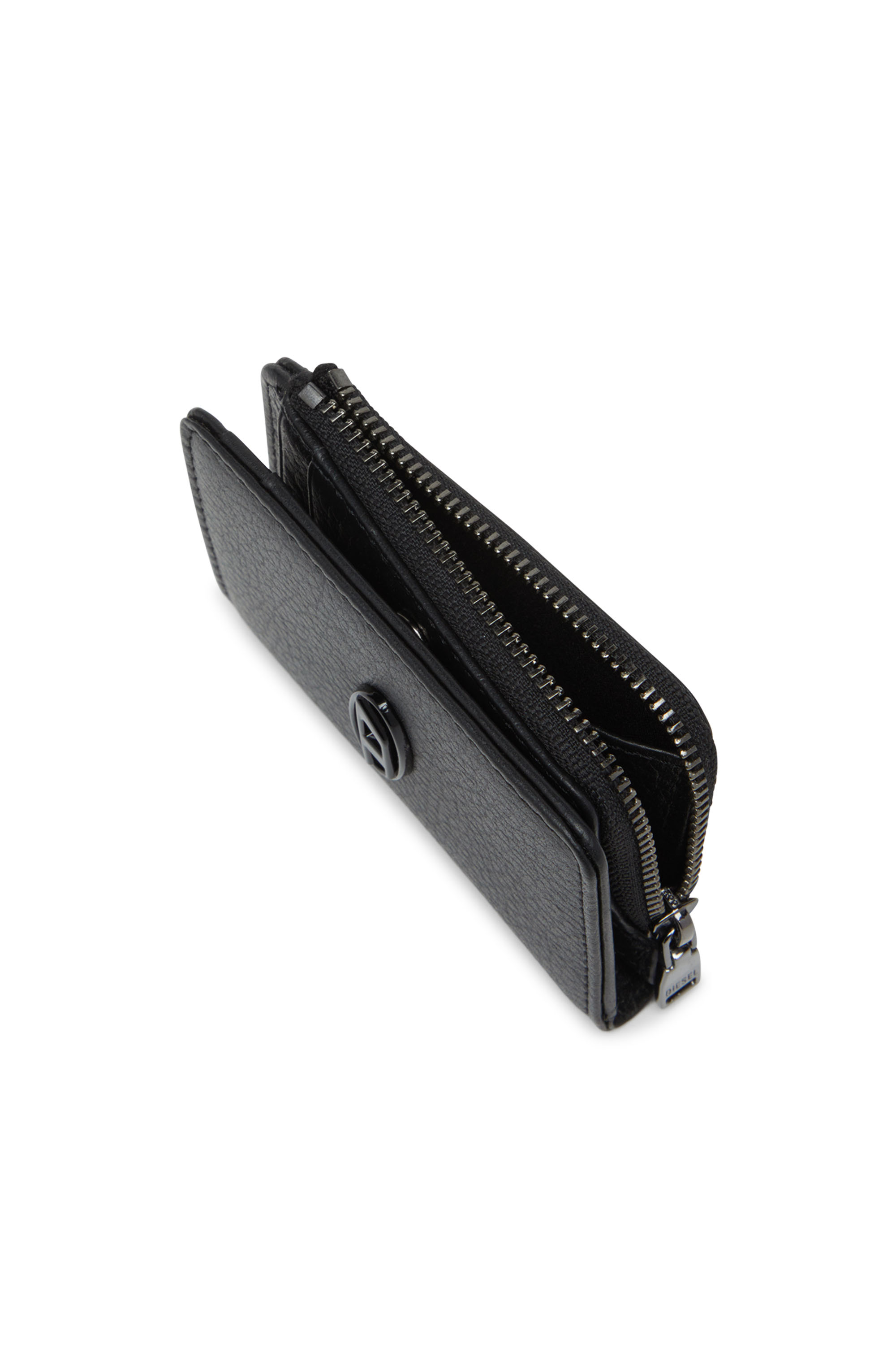 Diesel - HISSU EVO CARD HOLDER L, Herren Kartenetui aus Leder in Schwarz - 4