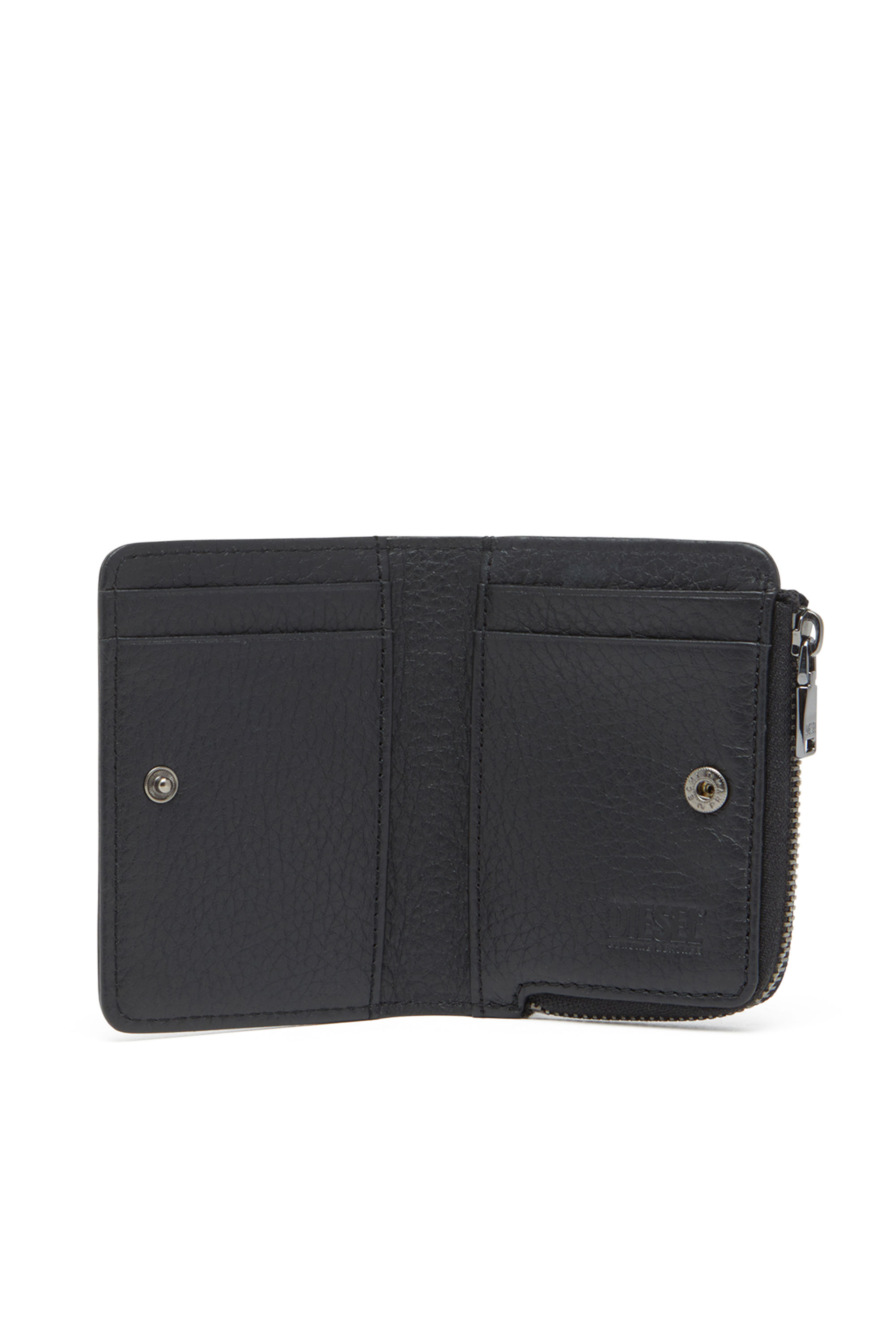 Diesel - HISSU EVO CARD HOLDER L, Herren Kartenetui aus Leder in Schwarz - 3