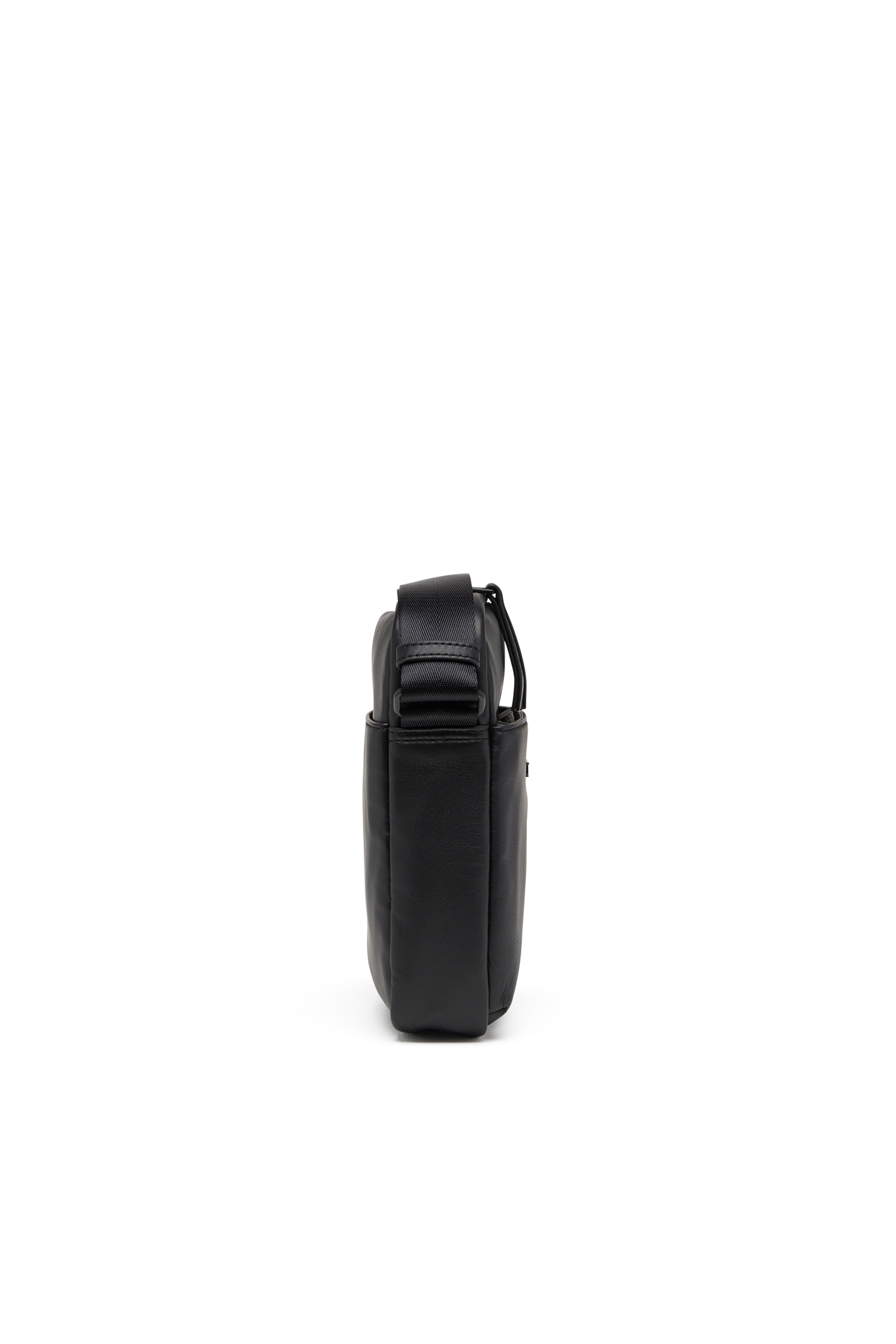 Diesel - RAVE CROSSBODY X, Herren Rave-Crossbody-Tasche aus Leder mit Ton in Ton D aus Metall in Schwarz - 4
